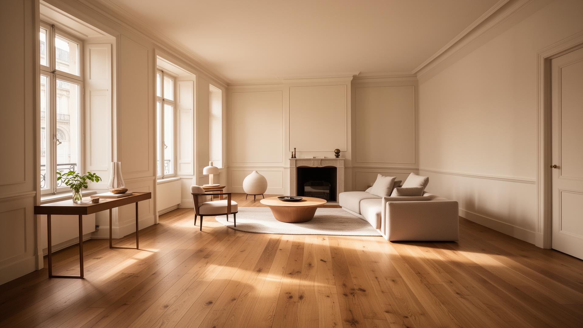 Beautifully painted interior with hardwood floors